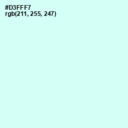 #D3FFF7 - Foam Color Image