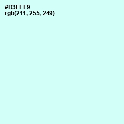 #D3FFF9 - Foam Color Image