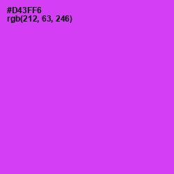 #D43FF6 - Razzle Dazzle Rose Color Image