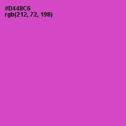 #D448C6 - Fuchsia Pink Color Image