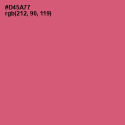 #D45A77 - Cranberry Color Image