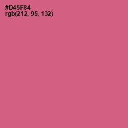 #D45F84 - Mulberry Color Image