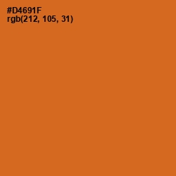 #D4691F - Hot Cinnamon Color Image
