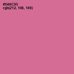 #D46C95 - Charm Color Image