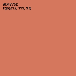 #D4775D - Raw Sienna Color Image