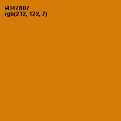 #D47A07 - Meteor Color Image