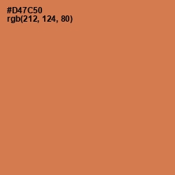 #D47C50 - Raw Sienna Color Image