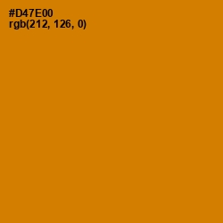 #D47E00 - Meteor Color Image