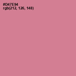 #D47E94 - Charm Color Image