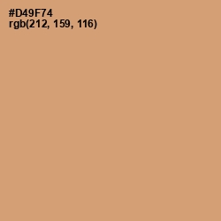 #D49F74 - Burning Sand Color Image