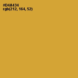 #D4A434 - Hokey Pokey Color Image