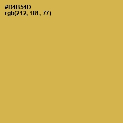 #D4B54D - Turmeric Color Image