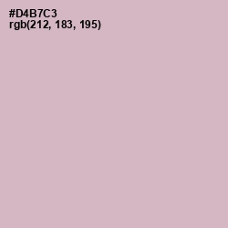 #D4B7C3 - Pale Slate Color Image