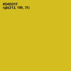 #D4BD1F - Gold Tips Color Image