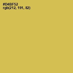 #D4BF52 - Turmeric Color Image