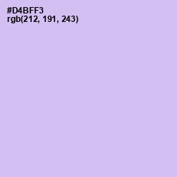 #D4BFF3 - Perfume Color Image