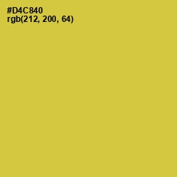 #D4C840 - Wattle Color Image