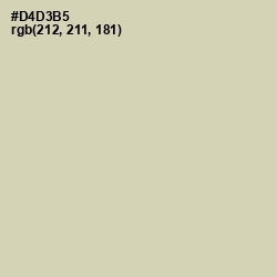 #D4D3B5 - Sisal Color Image