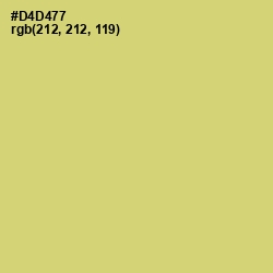 #D4D477 - Chenin Color Image