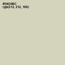 #D4D4BC - Sisal Color Image