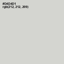 #D4D4D1 - Quill Gray Color Image