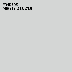 #D4D5D5 - Quill Gray Color Image