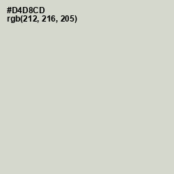 #D4D8CD - Timberwolf Color Image