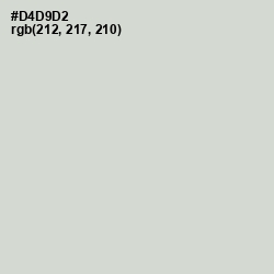 #D4D9D2 - Quill Gray Color Image