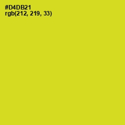 #D4DB21 - Barberry Color Image