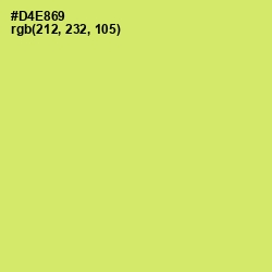#D4E869 - Yellow Green Color Image