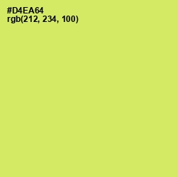 #D4EA64 - Yellow Green Color Image