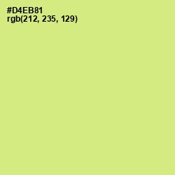 #D4EB81 - Mindaro Color Image