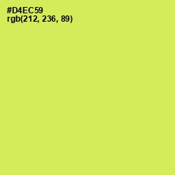 #D4EC59 - Wattle Color Image