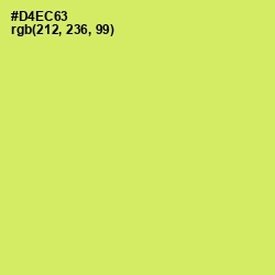 #D4EC63 - Yellow Green Color Image