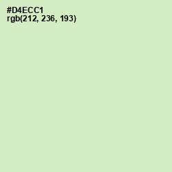 #D4ECC1 - Beryl Green Color Image