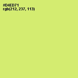 #D4ED71 - Yellow Green Color Image