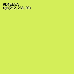 #D4EE5A - Wattle Color Image