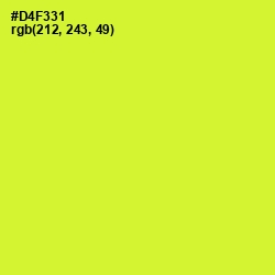 #D4F331 - Pear Color Image