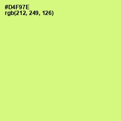 #D4F97E - Sulu Color Image