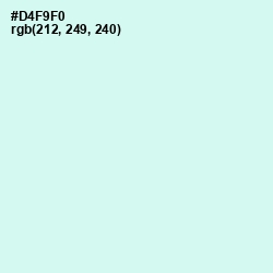 #D4F9F0 - Iceberg Color Image