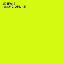 #D4FA12 - Electric Lime Color Image