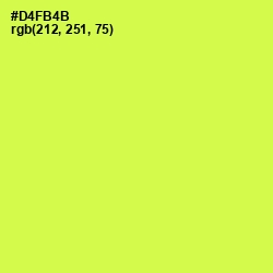 #D4FB4B - Starship Color Image