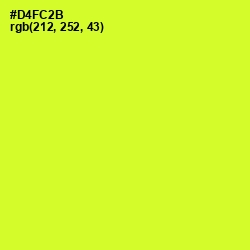 #D4FC2B - Pear Color Image