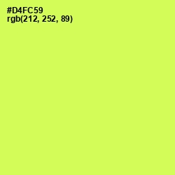 #D4FC59 - Canary Color Image