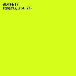 #D4FE17 - Electric Lime Color Image