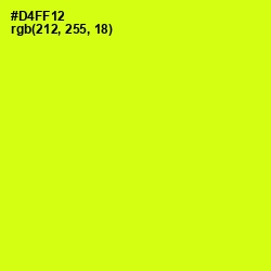 #D4FF12 - Electric Lime Color Image