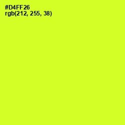 #D4FF26 - Pear Color Image