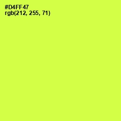 #D4FF47 - Starship Color Image