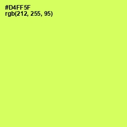 #D4FF5F - Canary Color Image