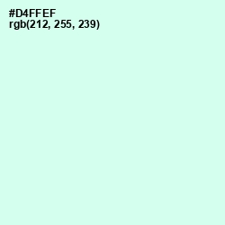 #D4FFEF - Granny Apple Color Image